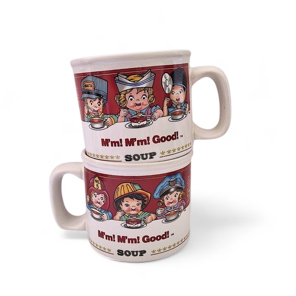 1993 Campbell's Soup “M’m! M’m! Good!” Kids Soup Mug Set by Westwood - Picture 2 of 15